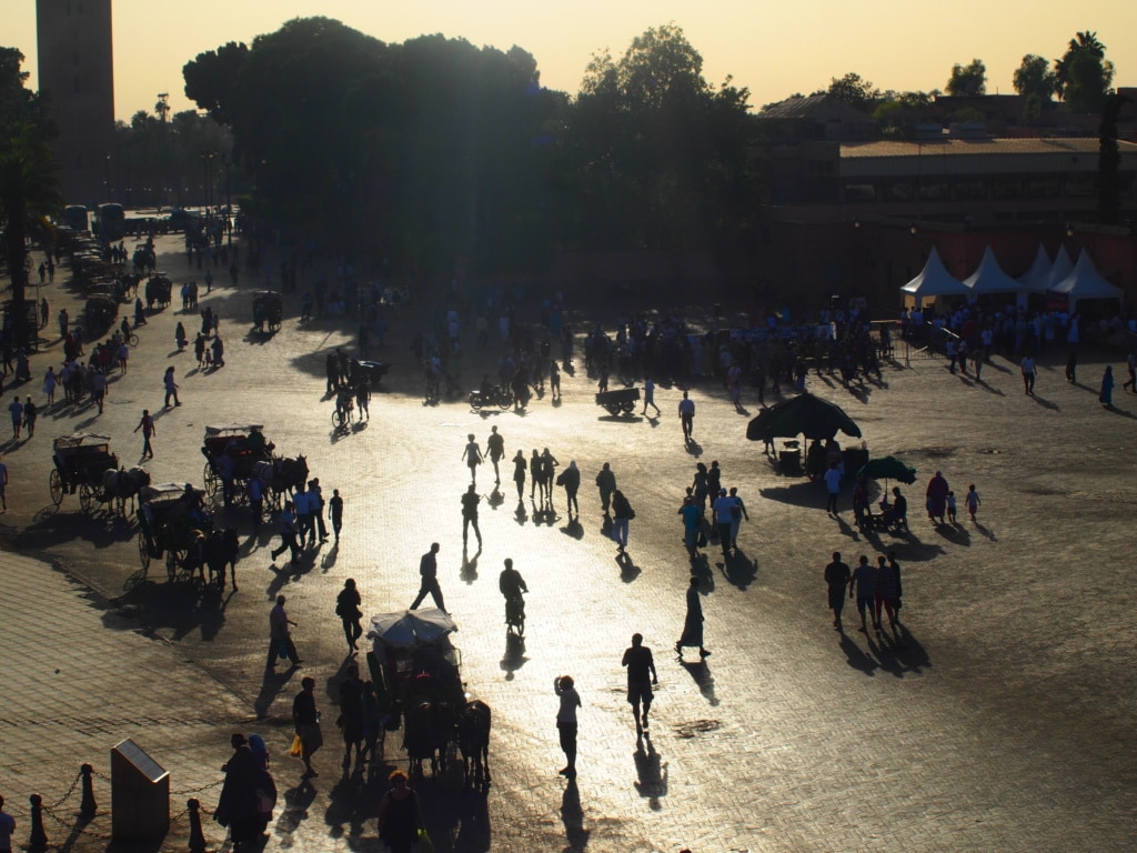 Djemaa el Platz der Gaukler in der Medina Marrakeschs