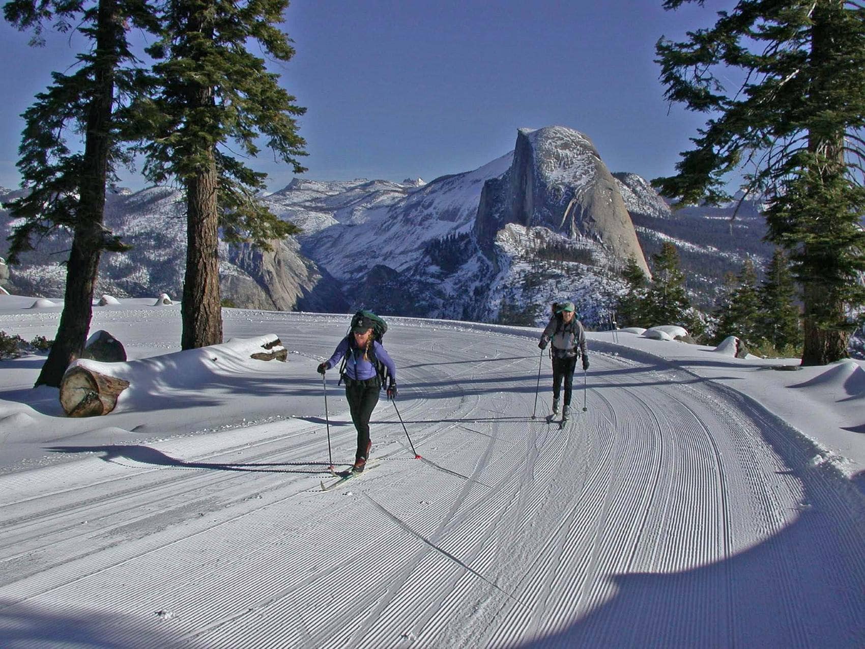 Skilangläufer im Yosemite National Park