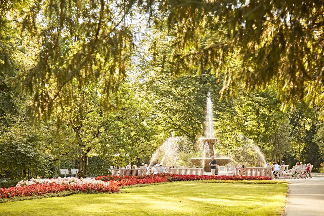 Kurparks in Bayern: Solebrunnen in Bad Reichenhall