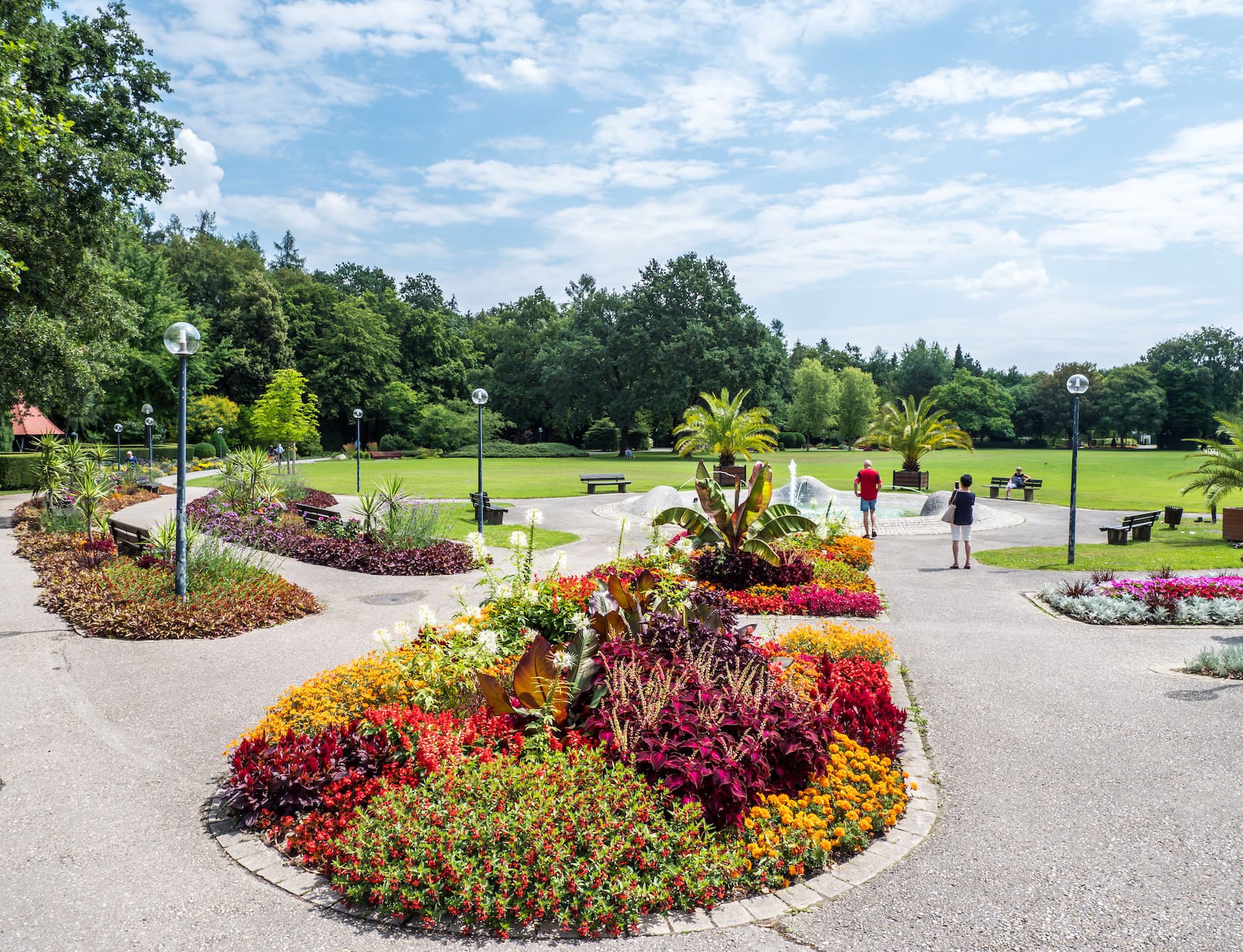 Blumen im Kurgarten von Bad Füssing