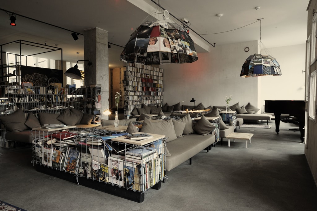 Lounge im Michelberger Hotel Berlin