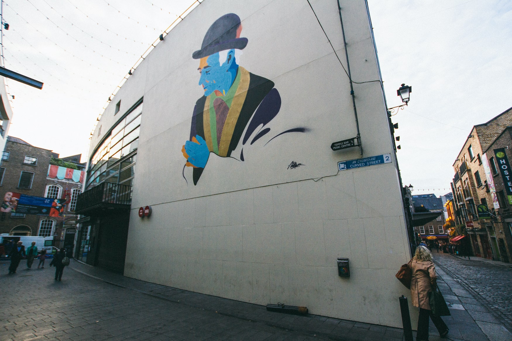 Street Art in den Straßen von Temple Bar in Dublin