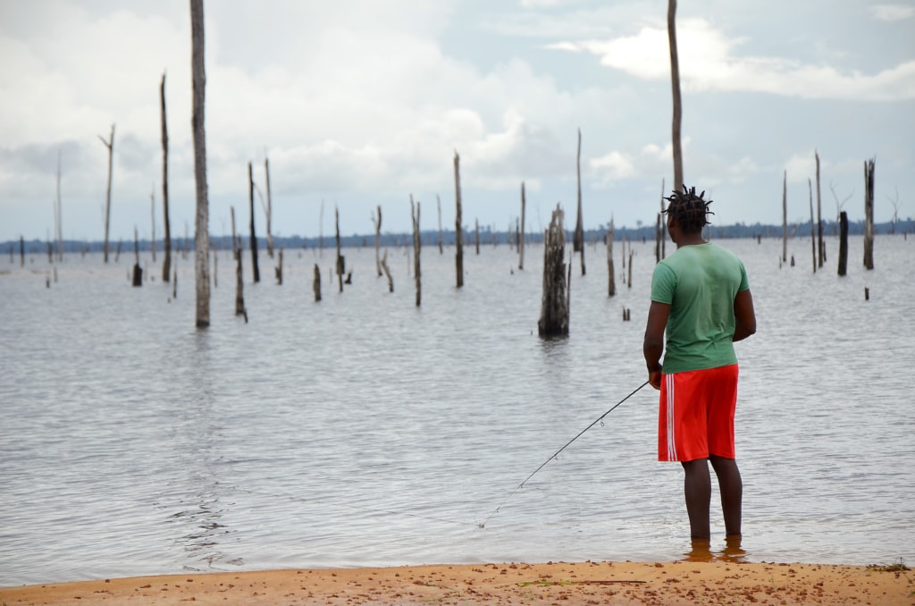 Angler in Surinam - Paradies island