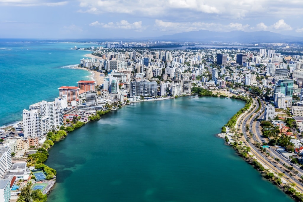 Condado-Bucht in Puerto Rico