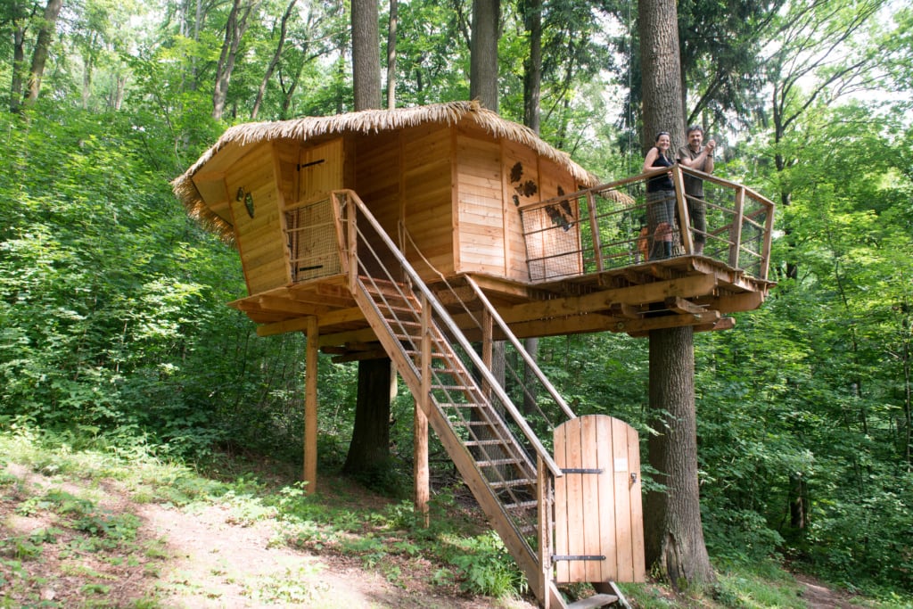 Holzhütte in Bratislava