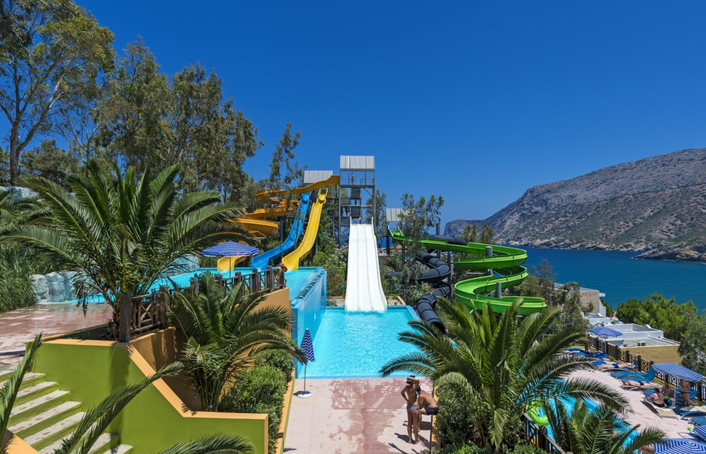 Fodele Beach & Water Park Holiday Resort Kreta Wasserrutsche