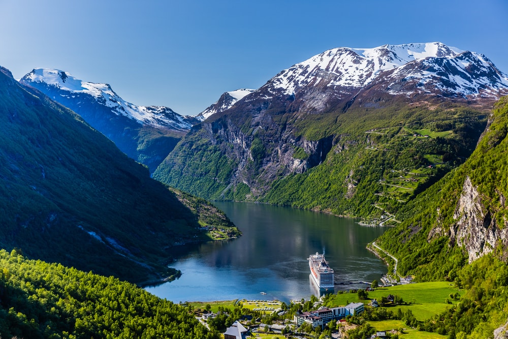 Kreuzfahrt im Geirangerfjord in Norwegen