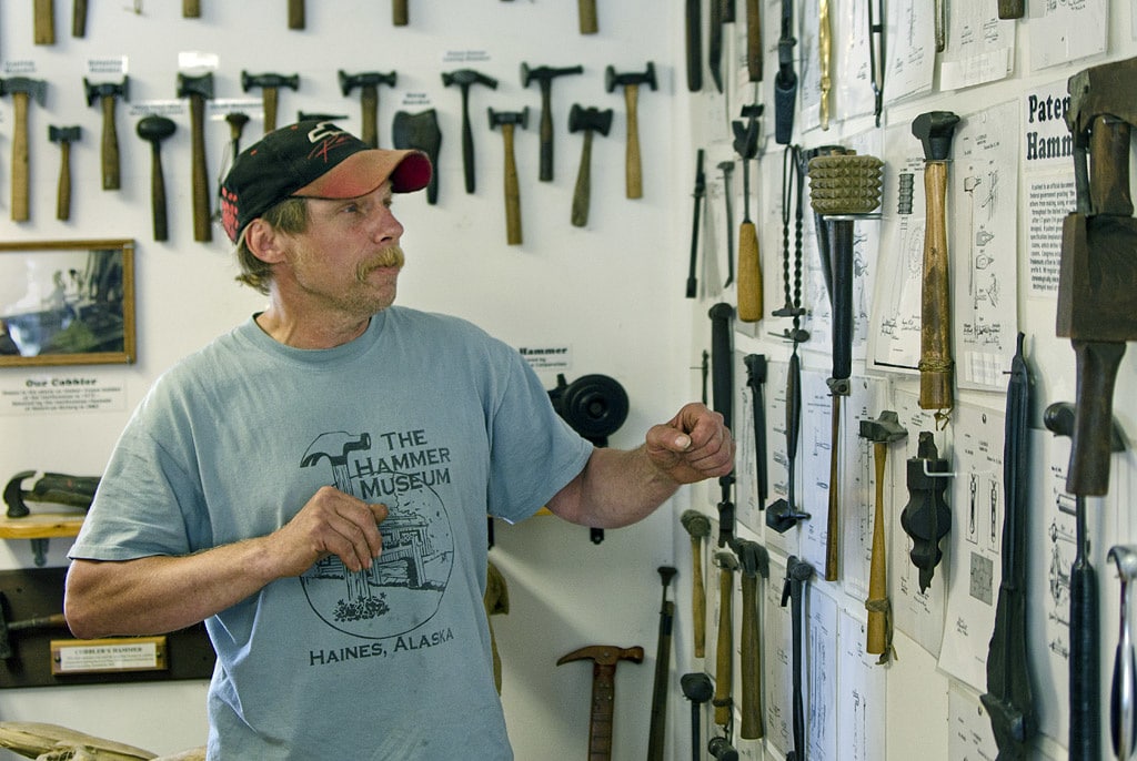 Im Hammer Museum in Alaska werden über 7000 verschiedene Hammer ausgestellt.