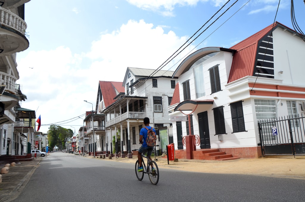 Radfahrer in Paramaribo