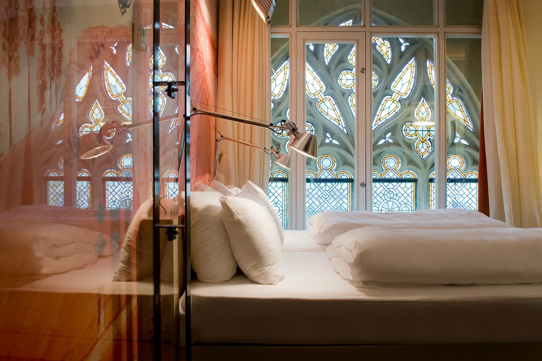 Schlafzimmer im Kruisheren Hotel