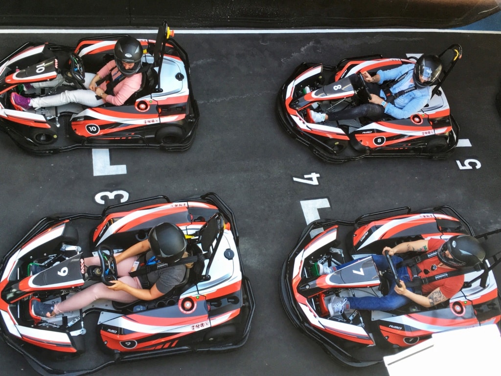 Kartfahrer auf der Norwegian Bliss