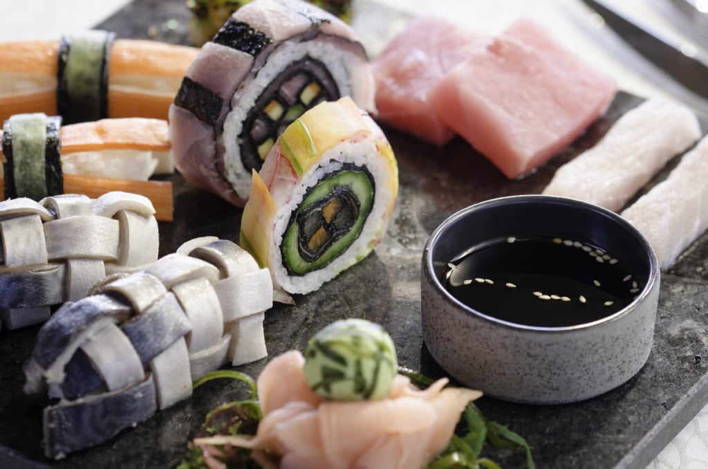 Sushi im Mirihi Island Resort