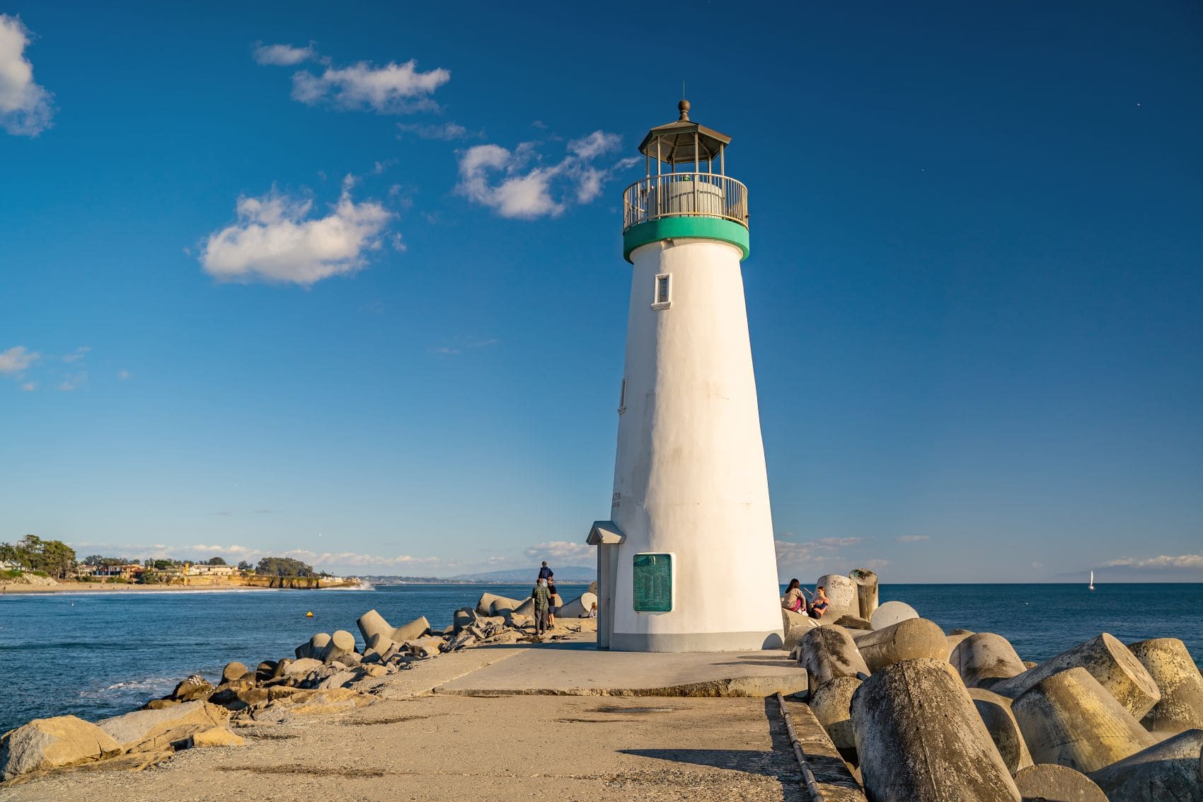 Blick auf das Walton Lighthouse in Santa Cruz