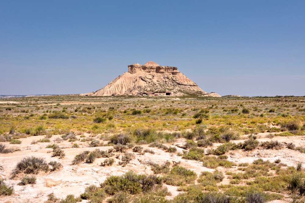 Landschaft im Bardenas Reales in Navarra