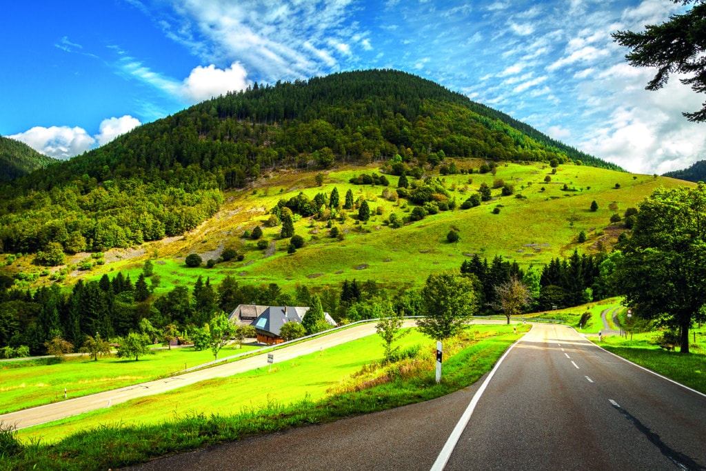 Straße durch den Schwarzwald