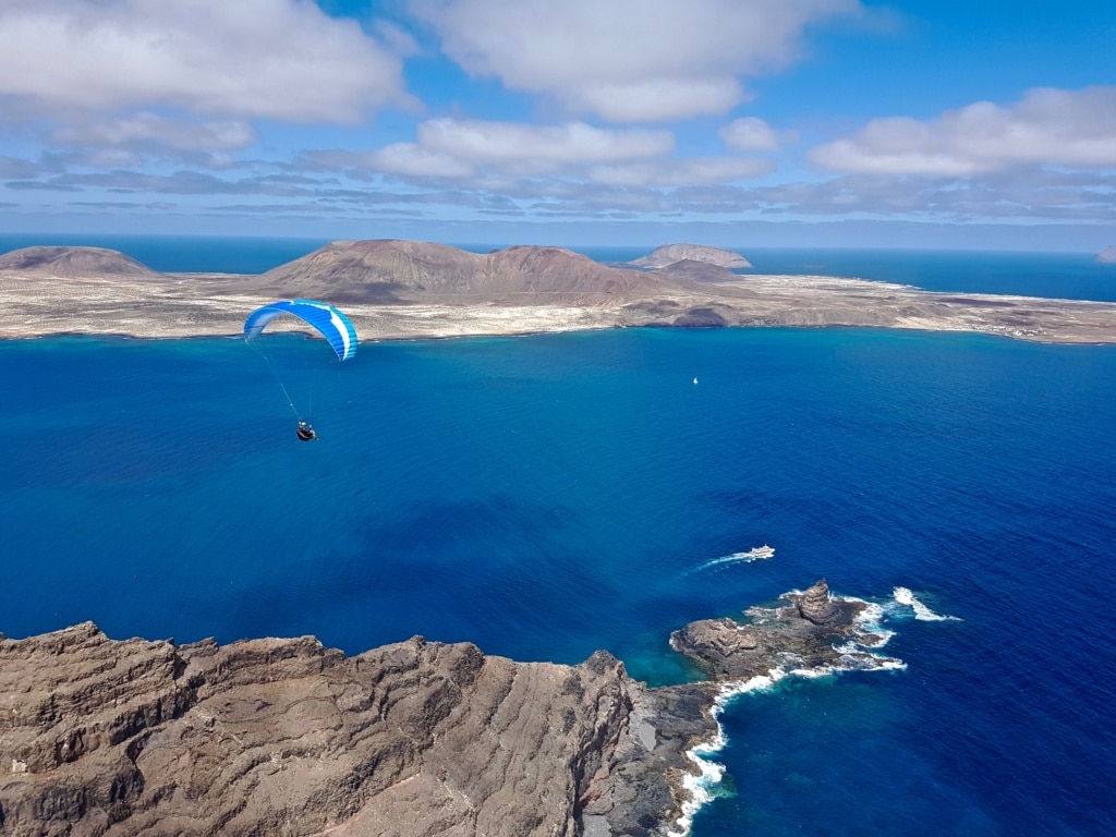 Gleitschirmfliegen auf Lanzarote