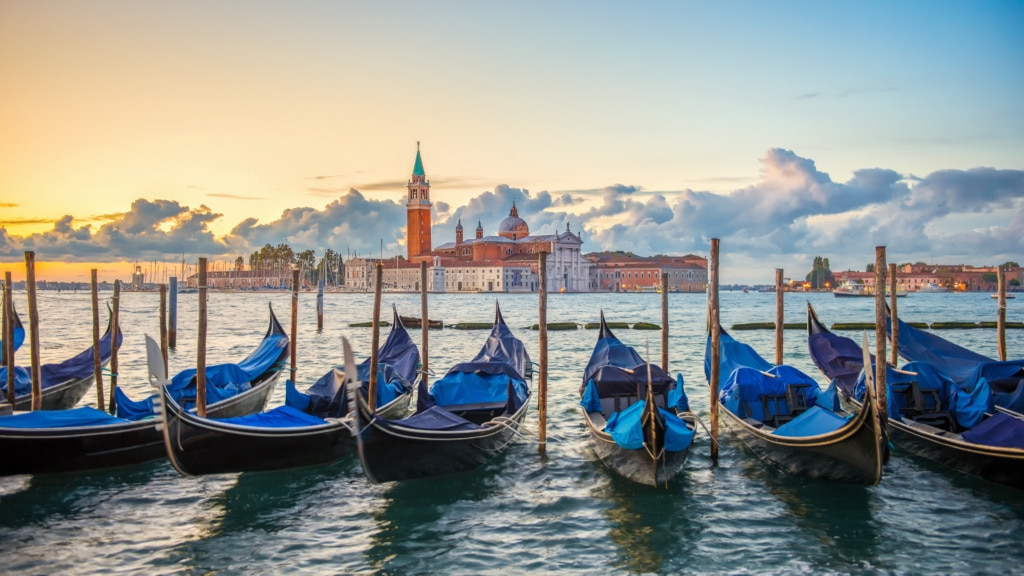 Gondeln in Venedig