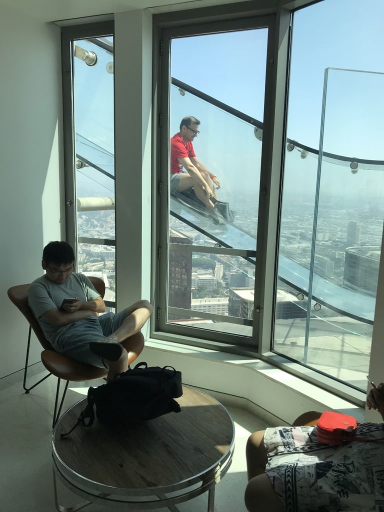 Los Angeles von oben: Rutsche im US Bank Tower