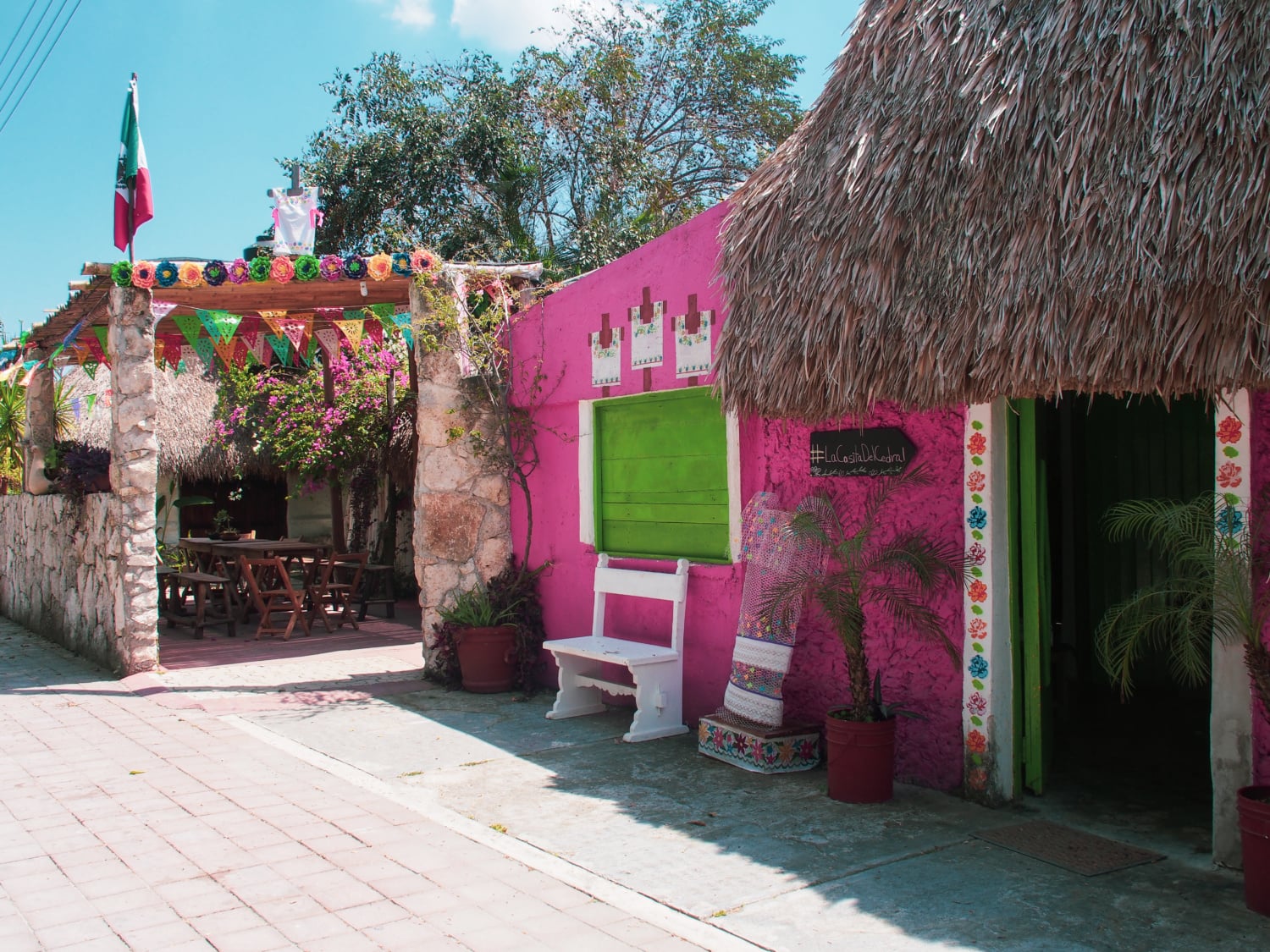 Mexikanische Hütte auf der Isla Cozumel