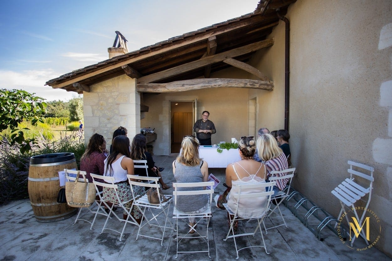 Besucher im Chateau Roquefort