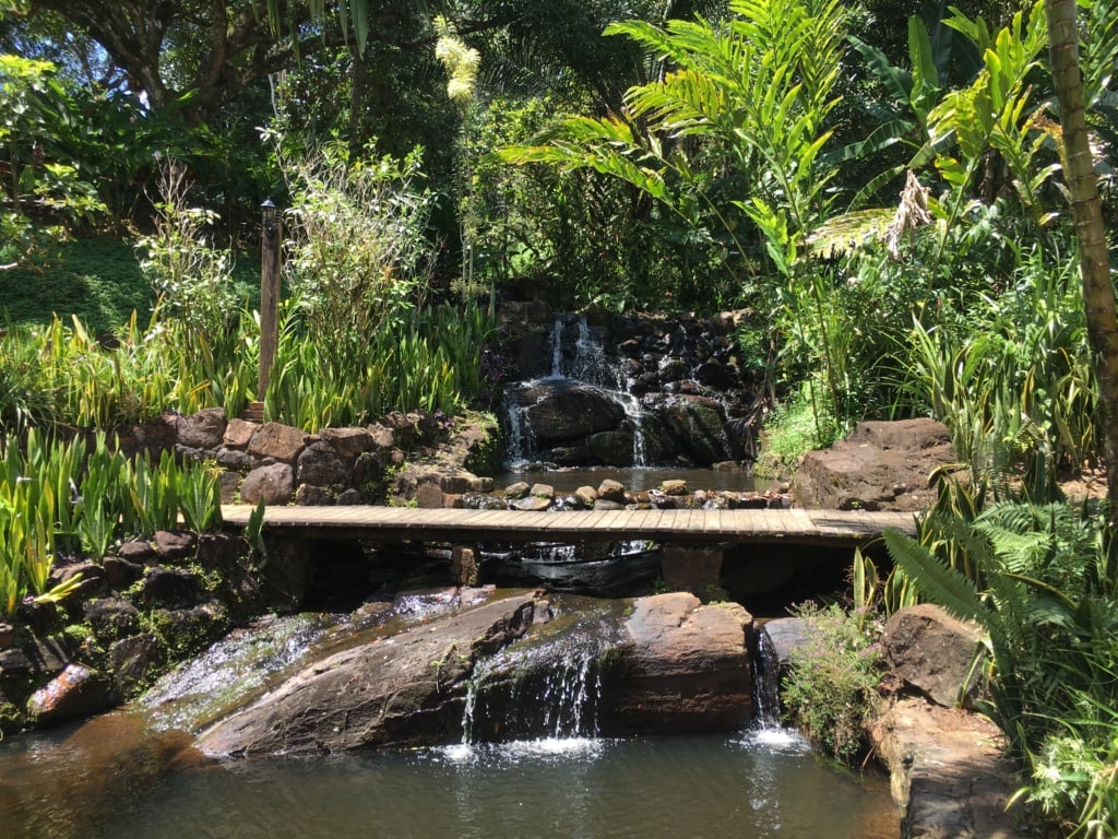 Kleiner Wasserfall in der Fazenda Vila Rosa