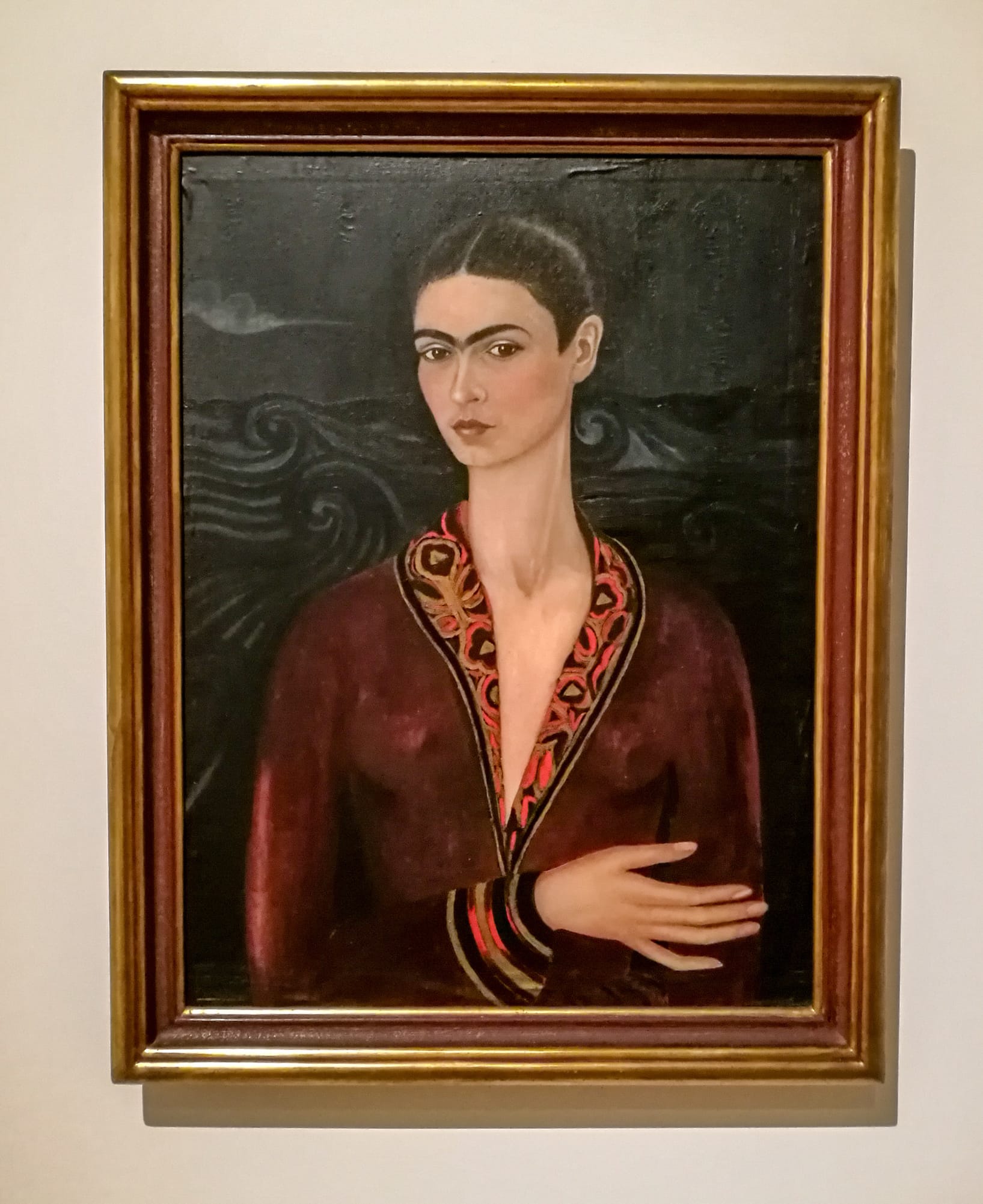Selbstbildnis der Frida Kahlo in Museum