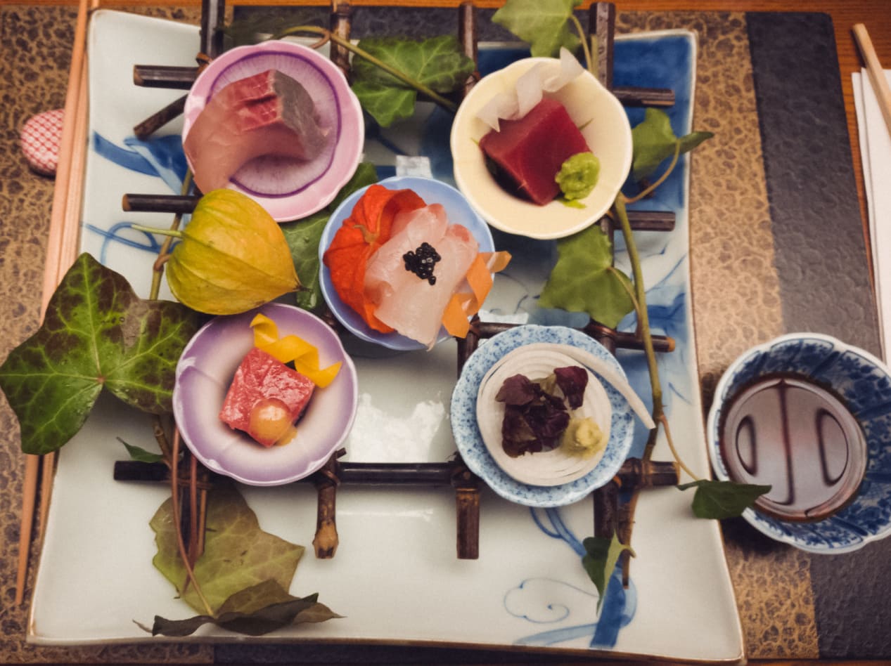 Japanisches Gericht toll angerichtet.