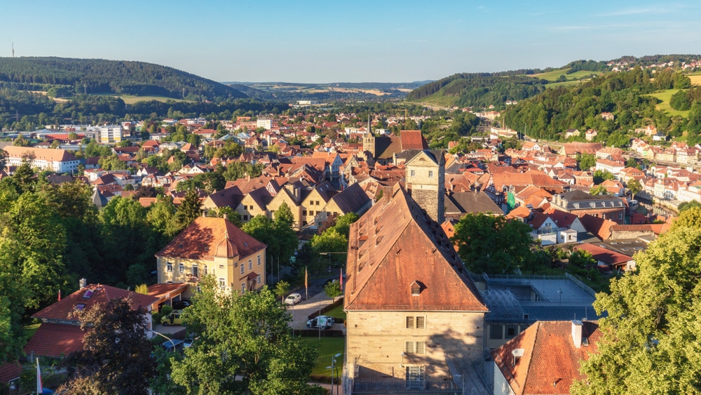 Panorama-Blick auf Kronach