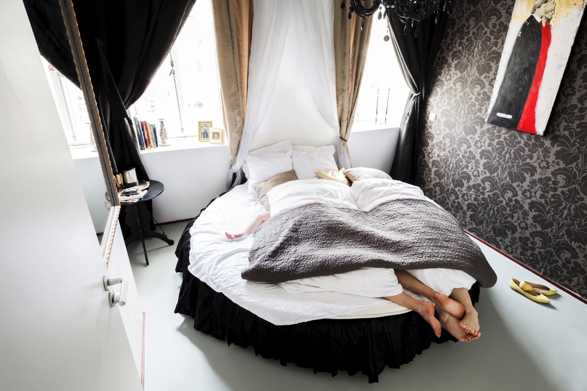 Gemütliches Bett im Cocomama Hostel in Amsterdam