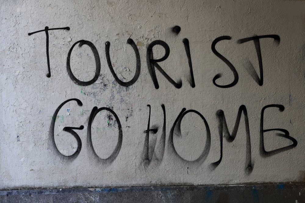 Tourist Go Home Graffiti