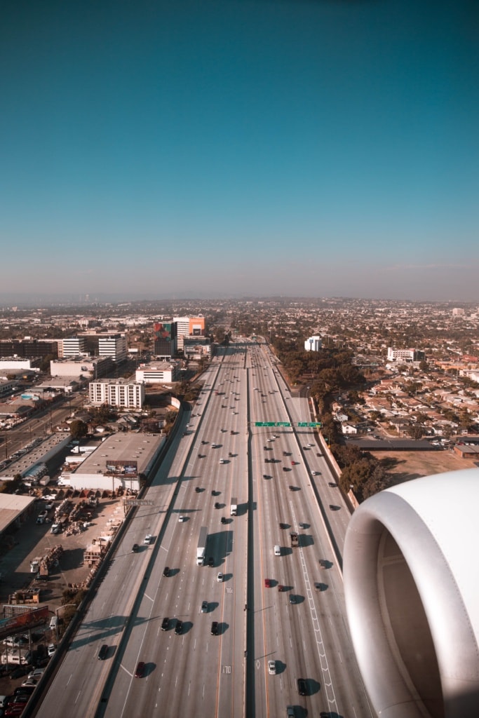 Anflug auf Los Angeles