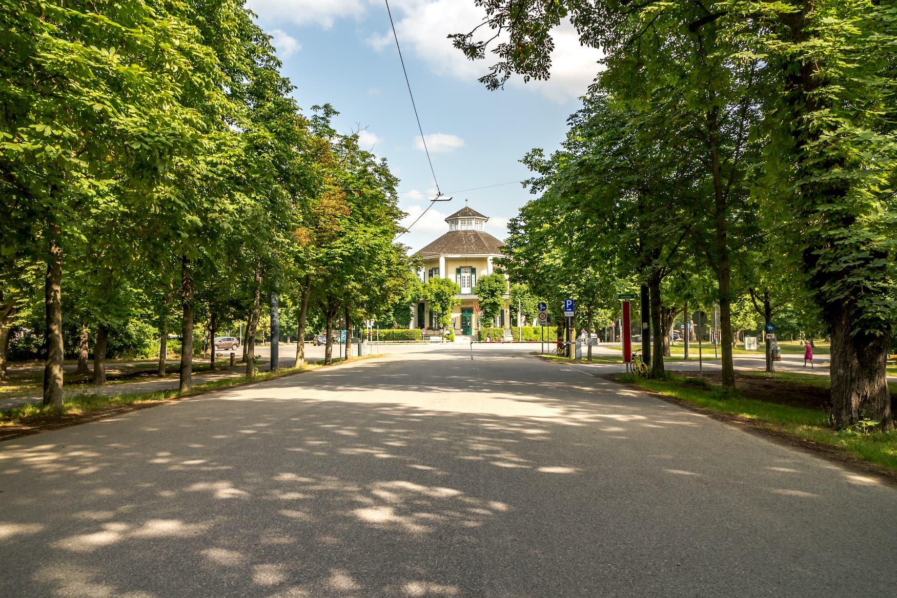 Lusthaus am Ende der Prater Allee in Wien