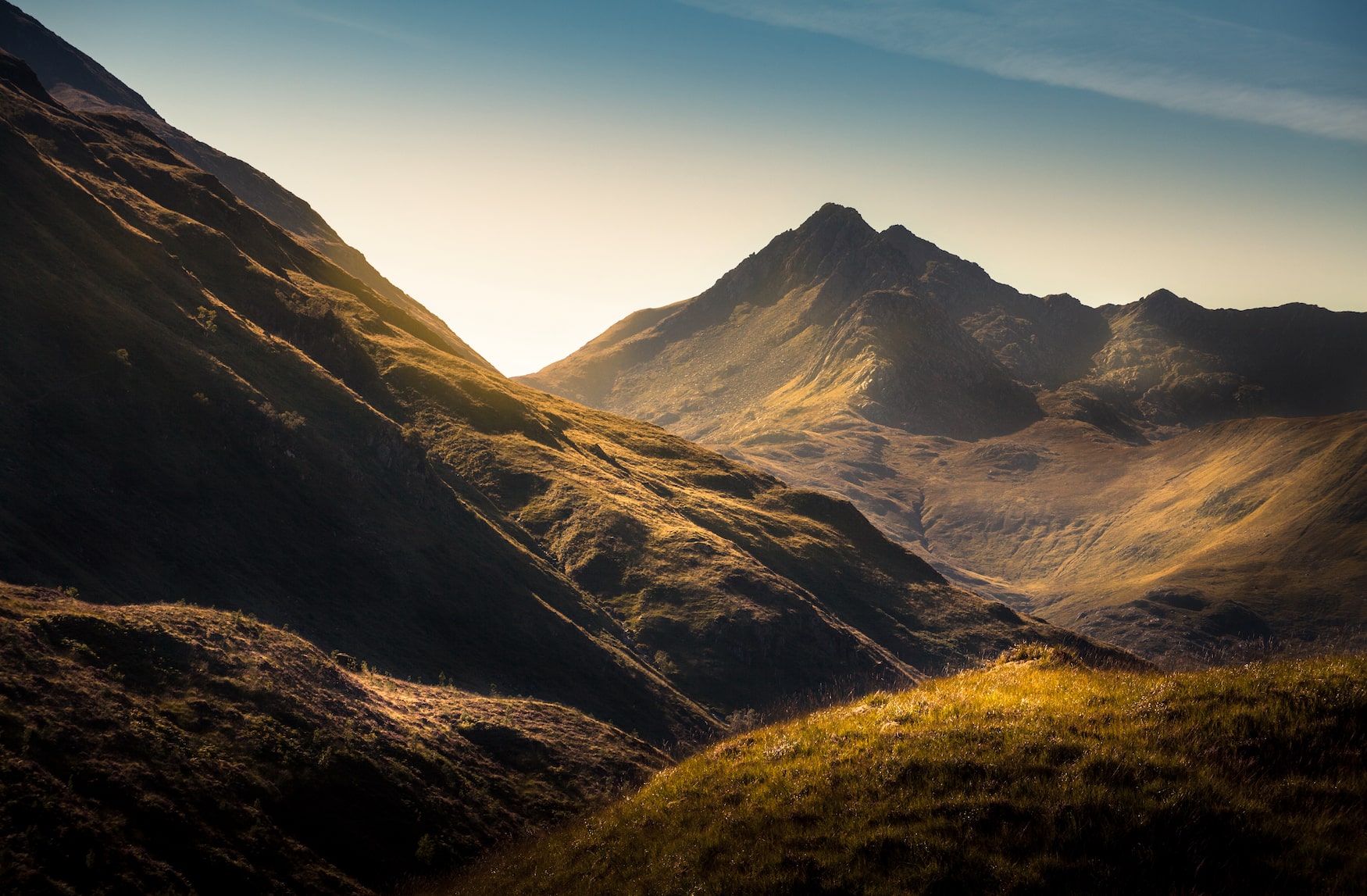 Die Landschaften der Highlands in Schottland
