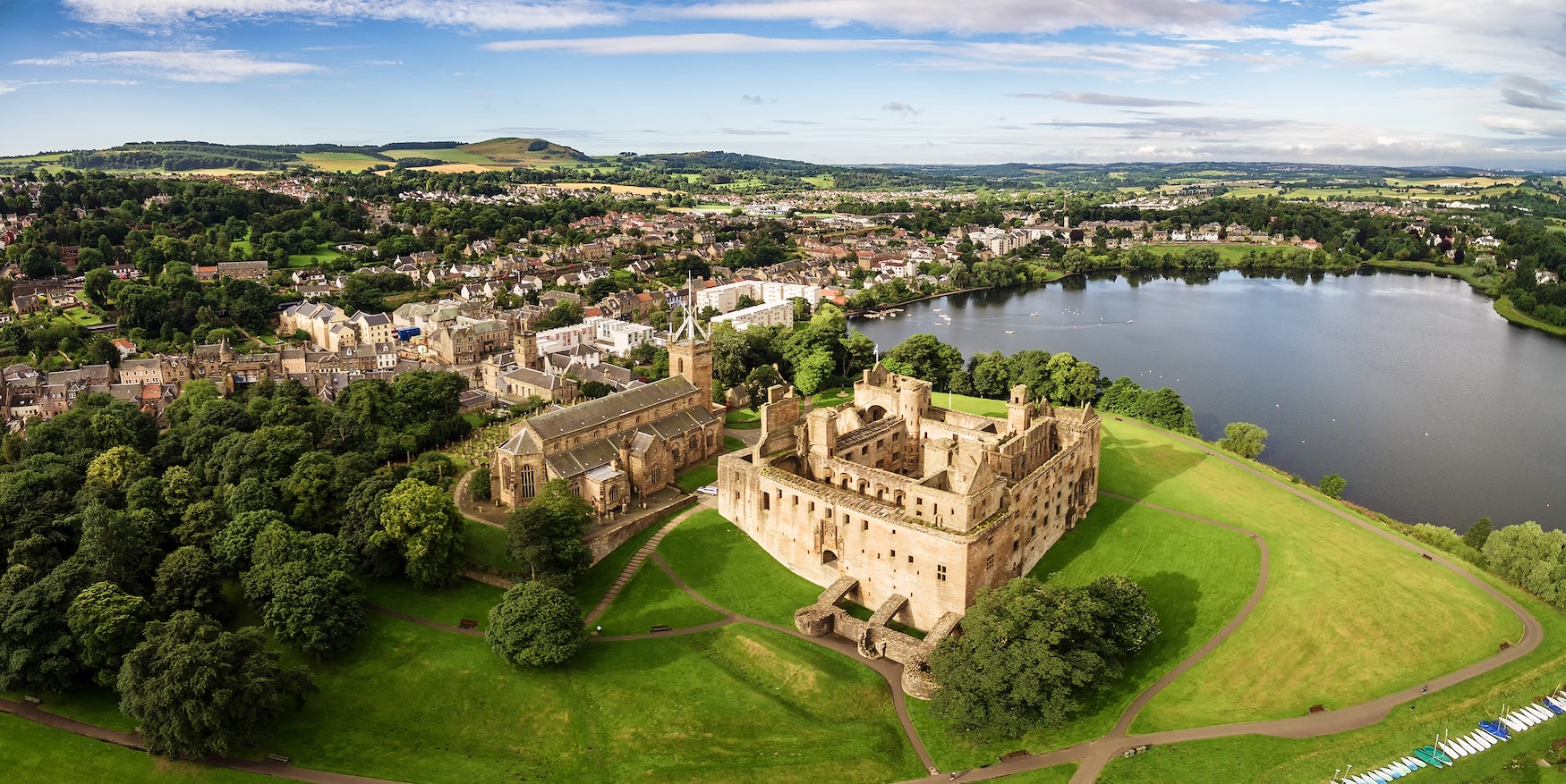 Linlithgow Palace, eine der Filmkulissen in Schottland