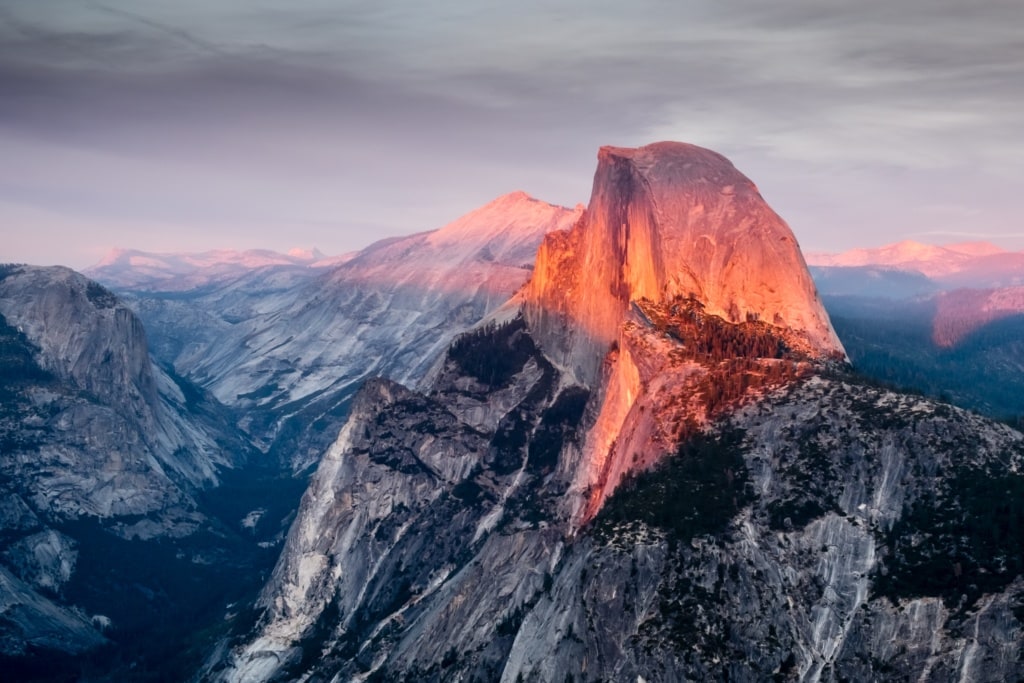 Berge im Yosemite National Park