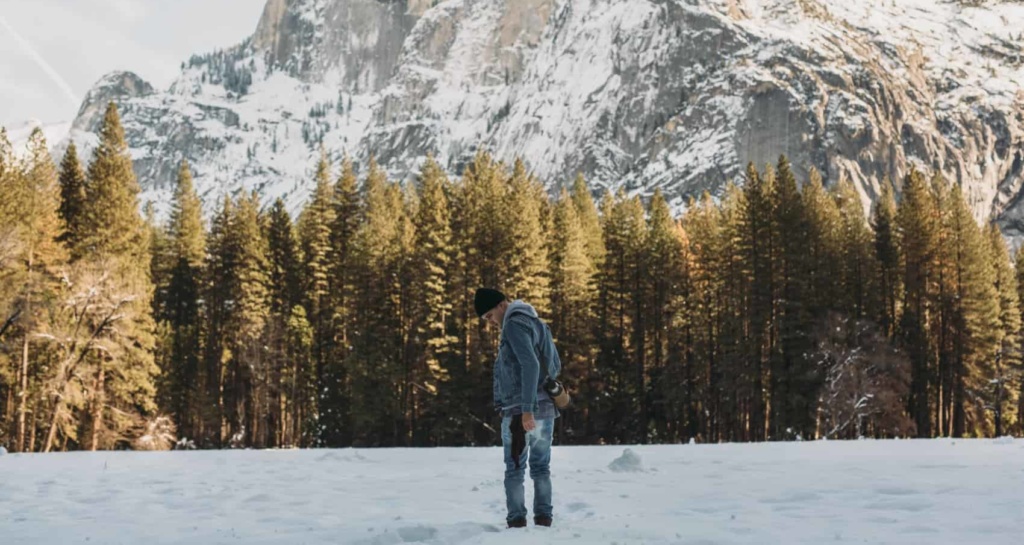 Schneelandschaften im Yosemite Park