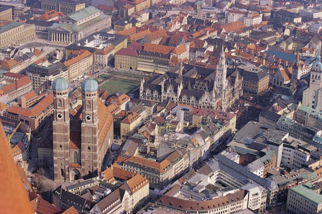 München von oben ist eine Augenweide.