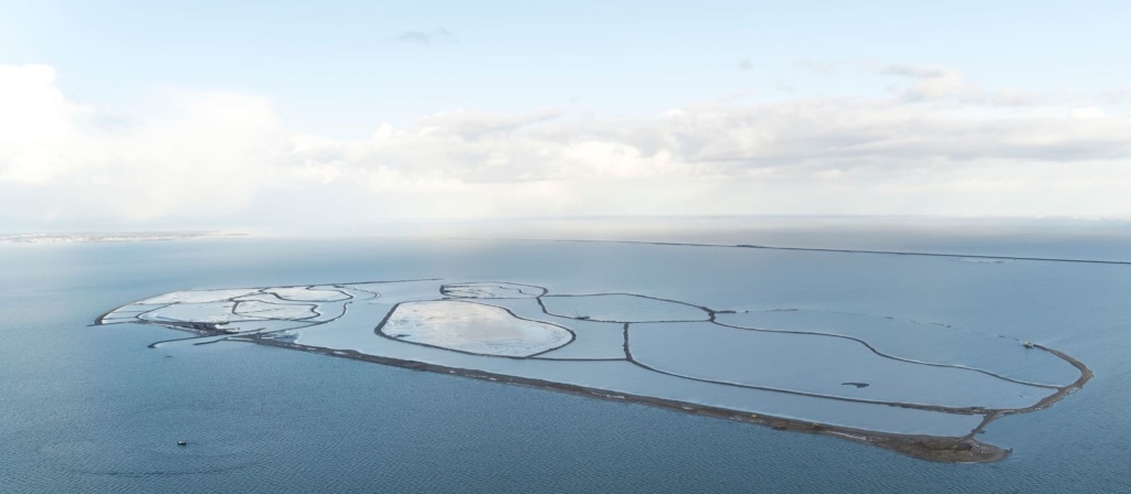 Nieuw Land Nationalpark aus der Vogelperspektive