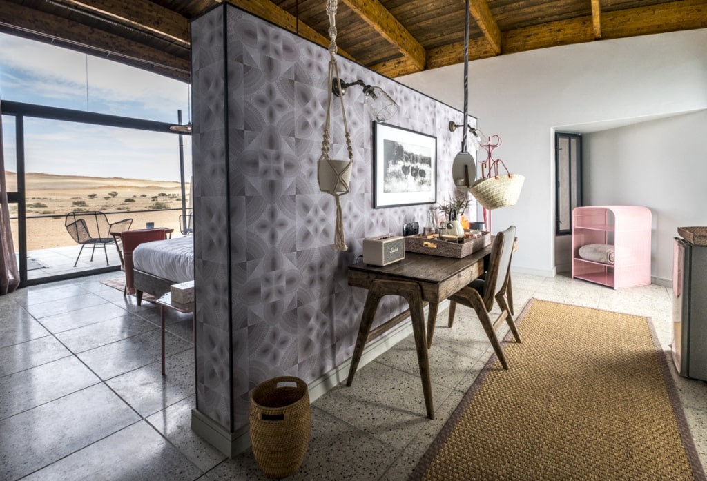Doppelzimmer im Desert Grace in Namibia