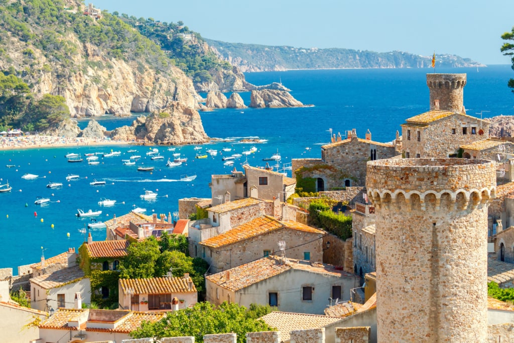 Tossa de Mar an der Costa Brava in Katalonien