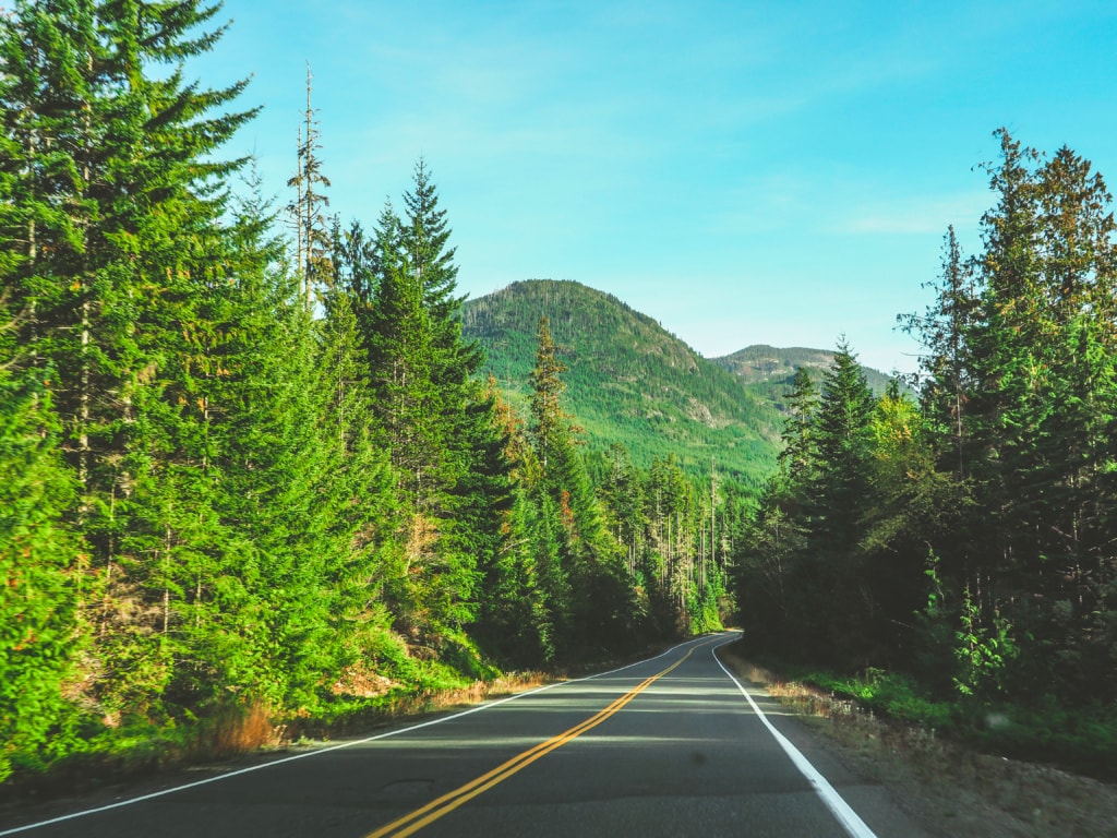Straße in Vancouver Island