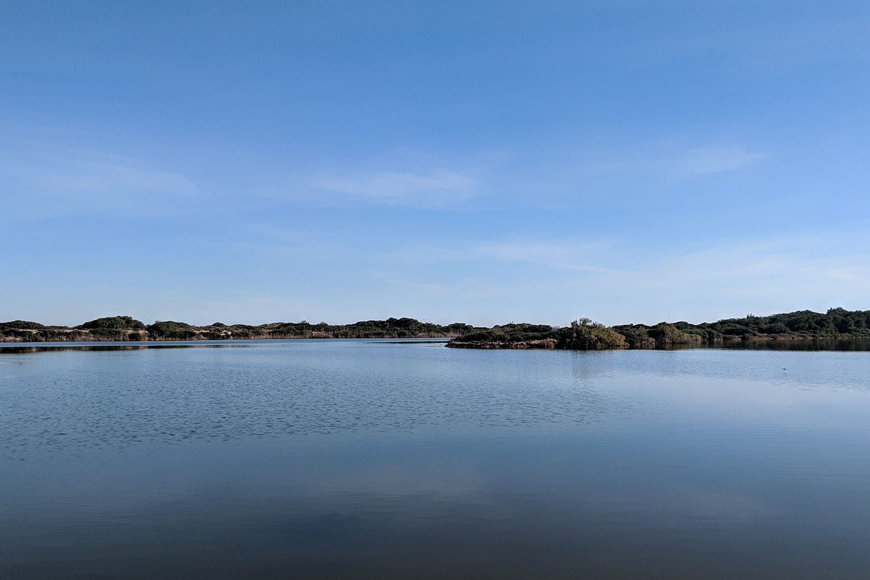 Blick auf die Lagune von Albufera bei Valencia