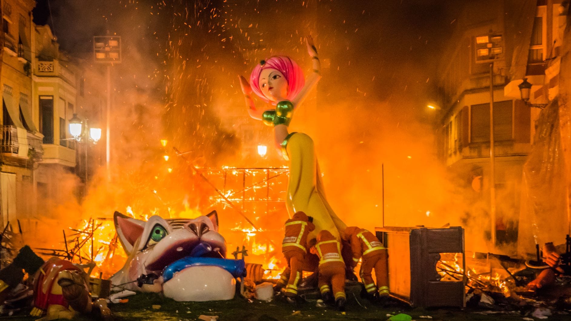 Puppe beim Festival Fallas de Valencia