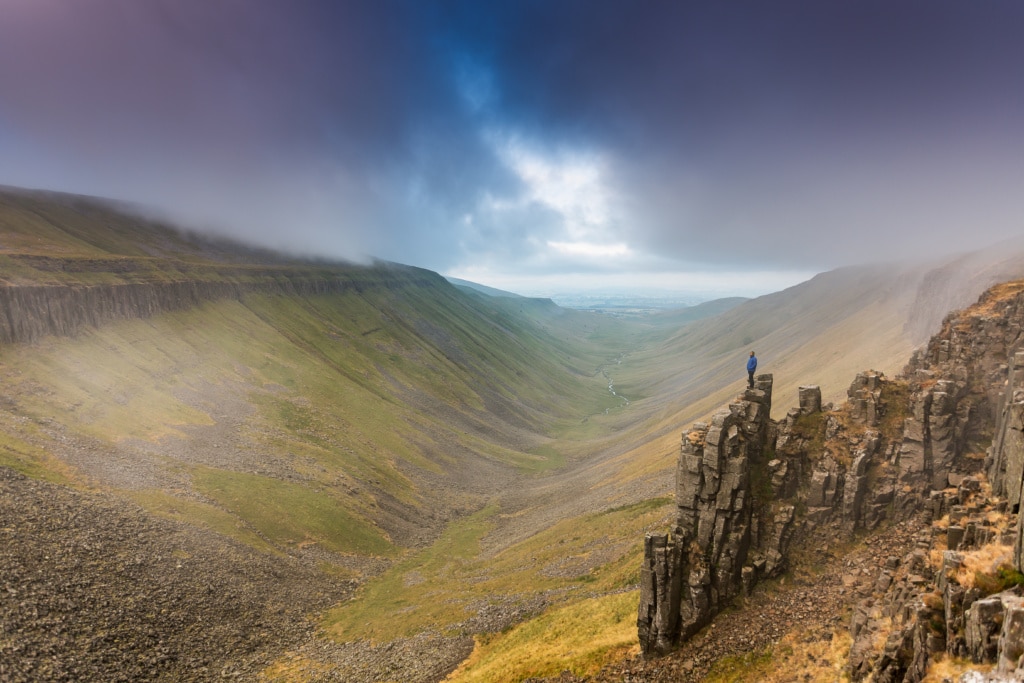 Bei High Cup Nick bietet sich ein Panorama vom Feinsten, der Pennine Way ist nicht umsonst einer der berüchtigten »England's Great Walking Trails«.