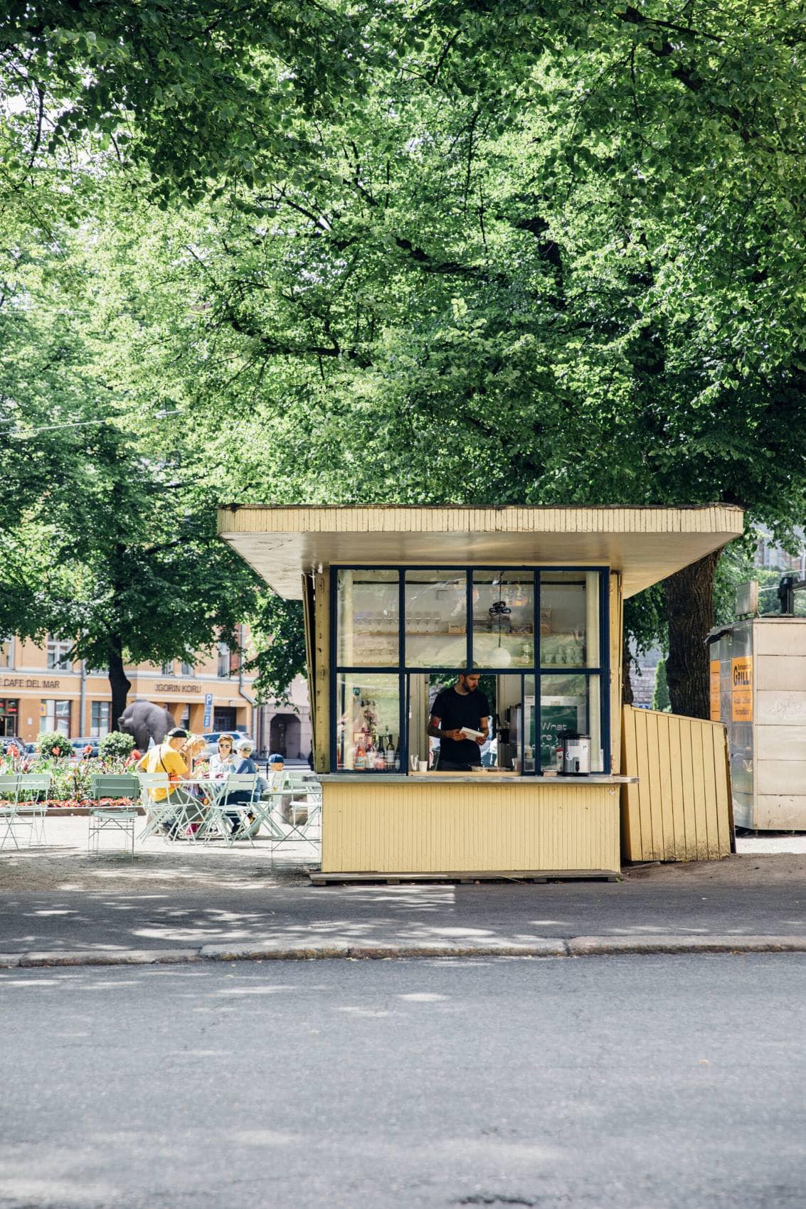 Kiosk im Stadtteil Kallio in Helsinki