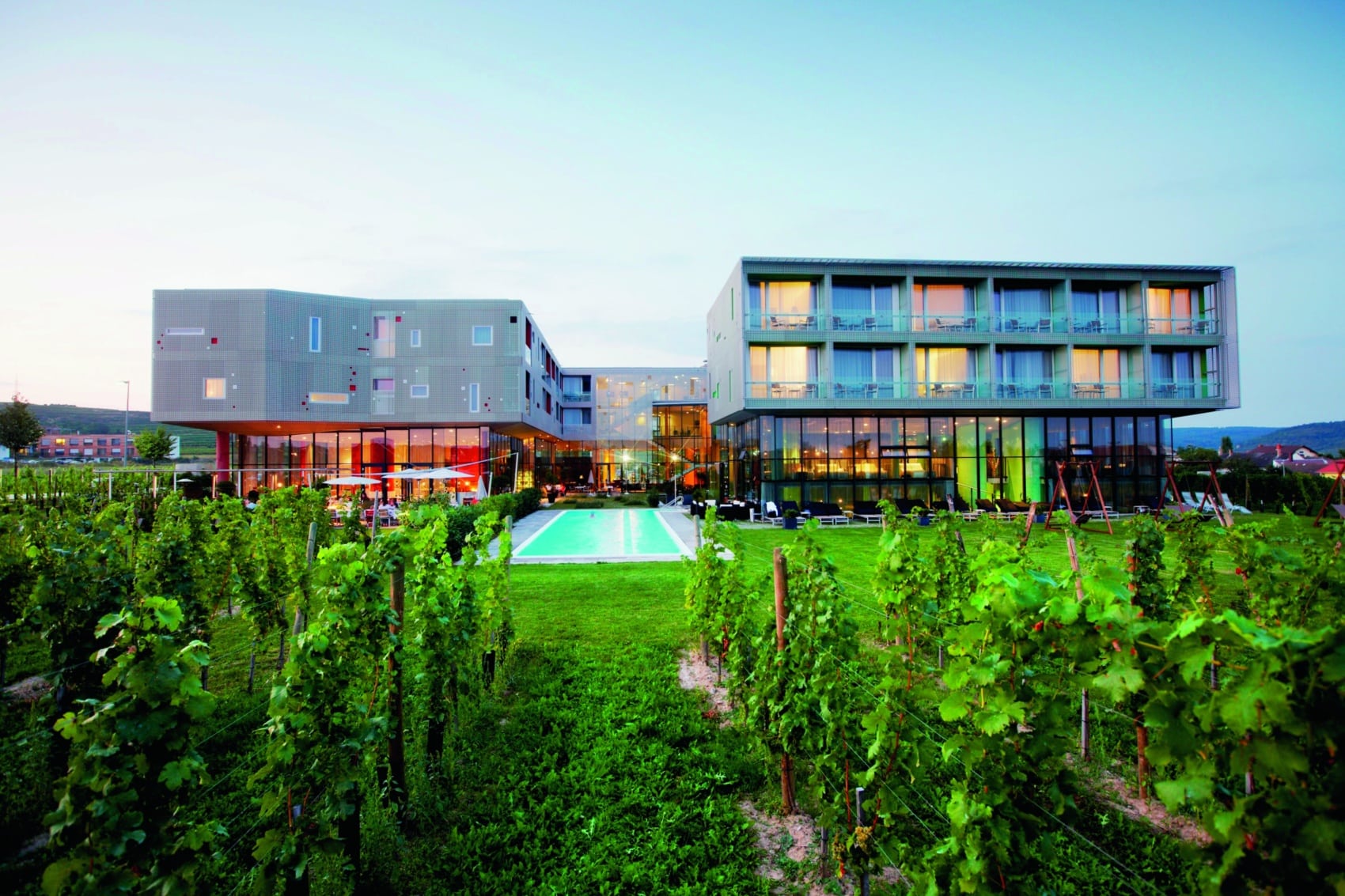 Außenansicht des Loisium Wine & Spa Resort in Langenlois