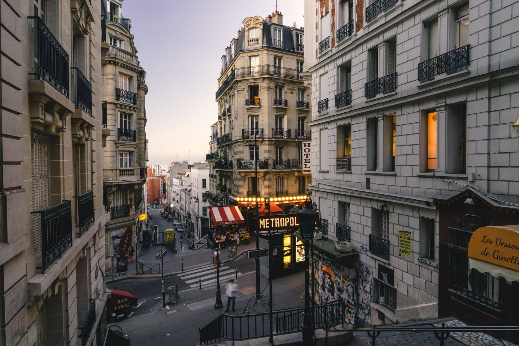 Straßenszene in Montmartre 