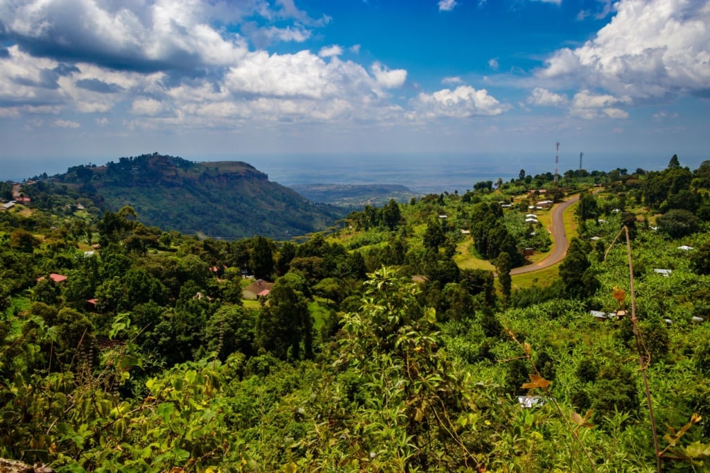 Sipi Falls im Mount Elgon Nationalpark in Uganda