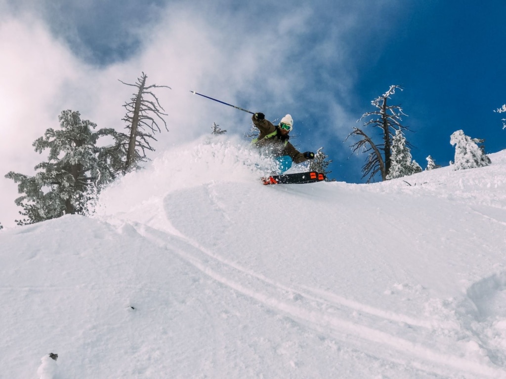Skifahrer in den USA