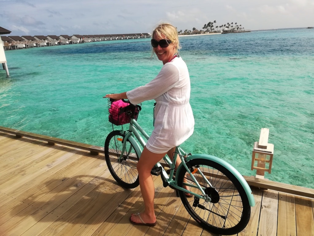Susanne Wess auf den Malediven